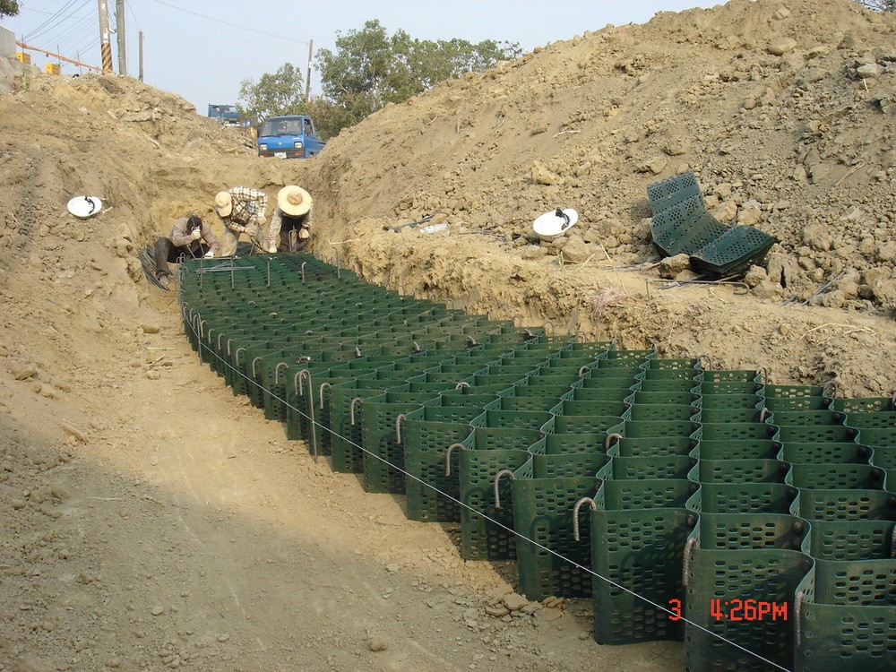 Philippines HDPE Geocell Road Slope Protection Project